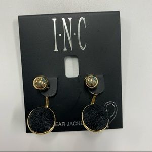 NWT: INC gold/black ear jackets
